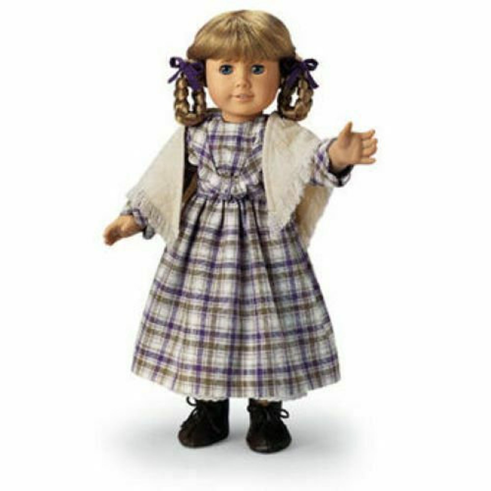 RARE American Girl Kirsten Promise Dress w Shawl Book & Bag Etsy