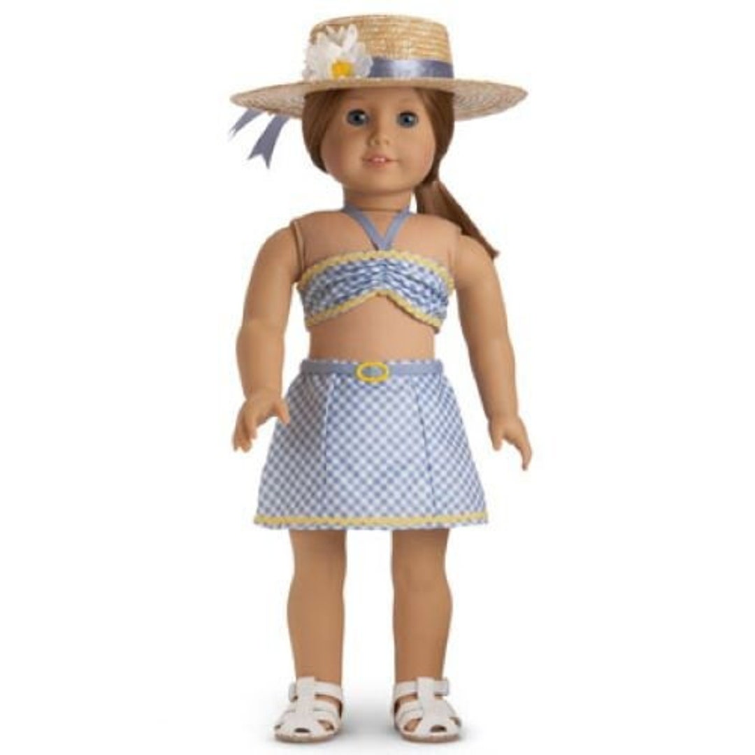 HTF Retired American Girl Emily's Two Piece Swimsuit Etsy