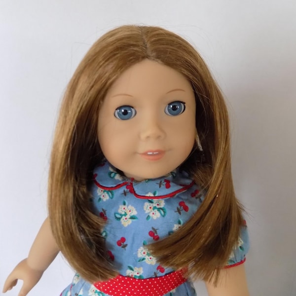 EUC Retired Emily American Girl 18" Doll Mollys Friend in Meet Dress