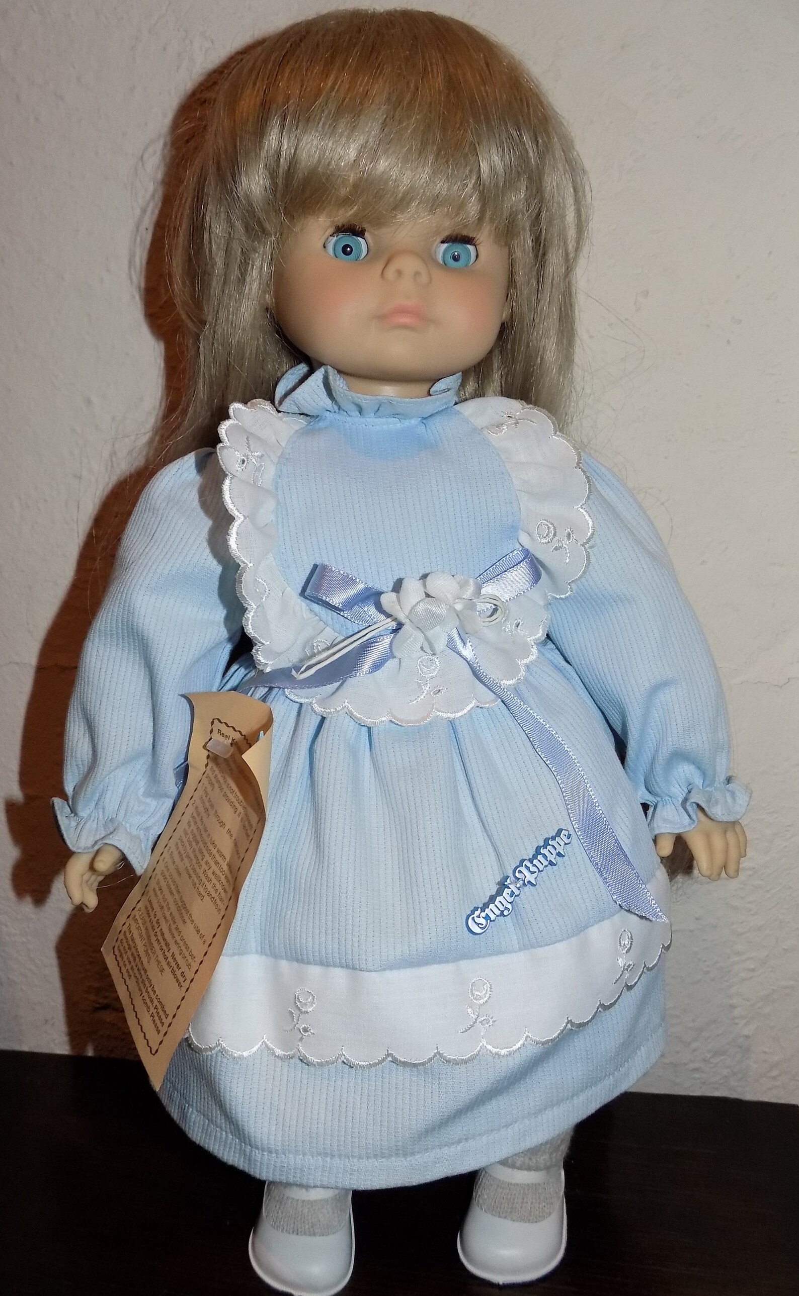 Retired EngelPuppe German Doll in Box Blond Hair Blue Eyes Etsy