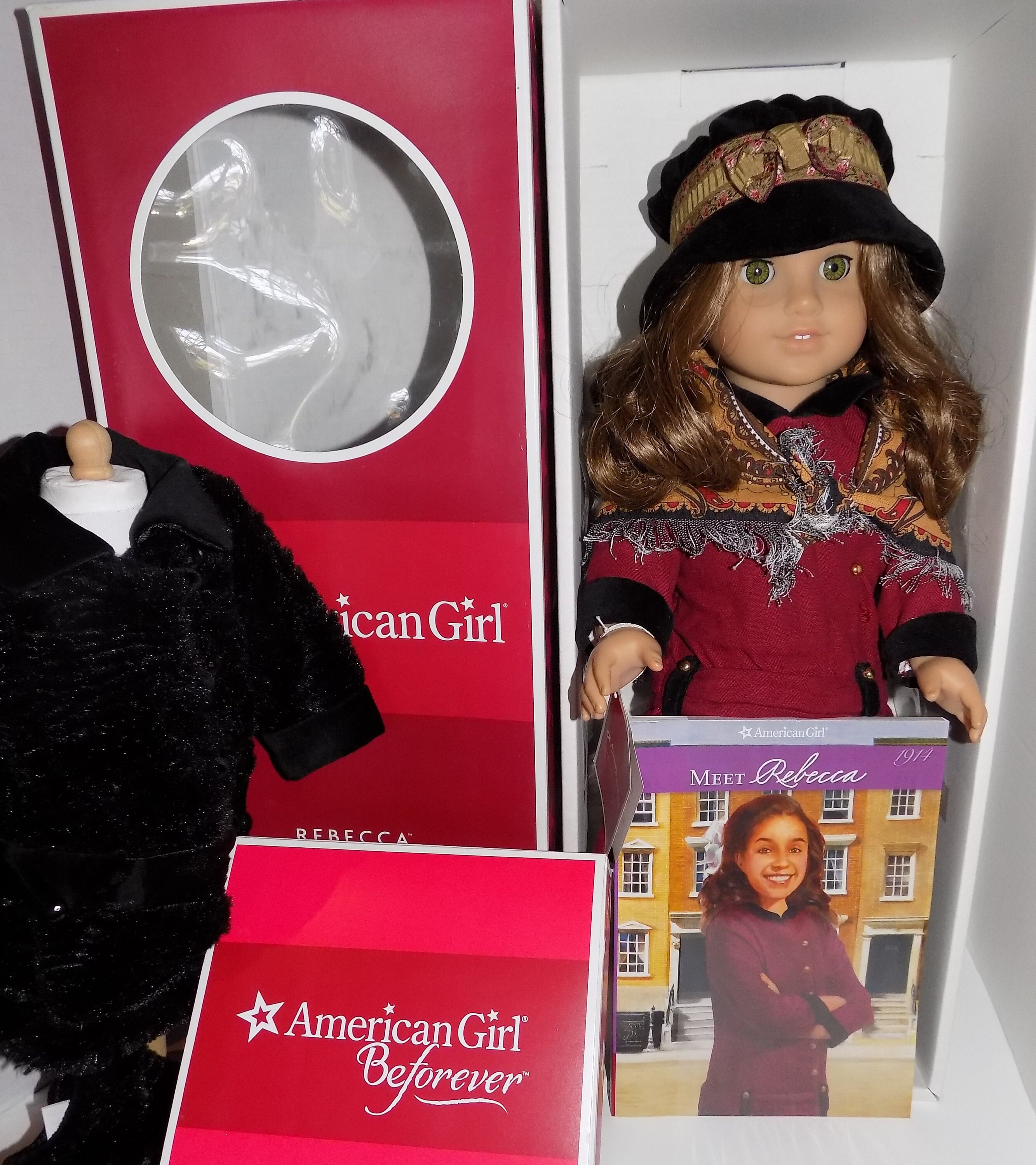 1st Version Rebecca LNIB American Girl Doll Lot W Box Accessories