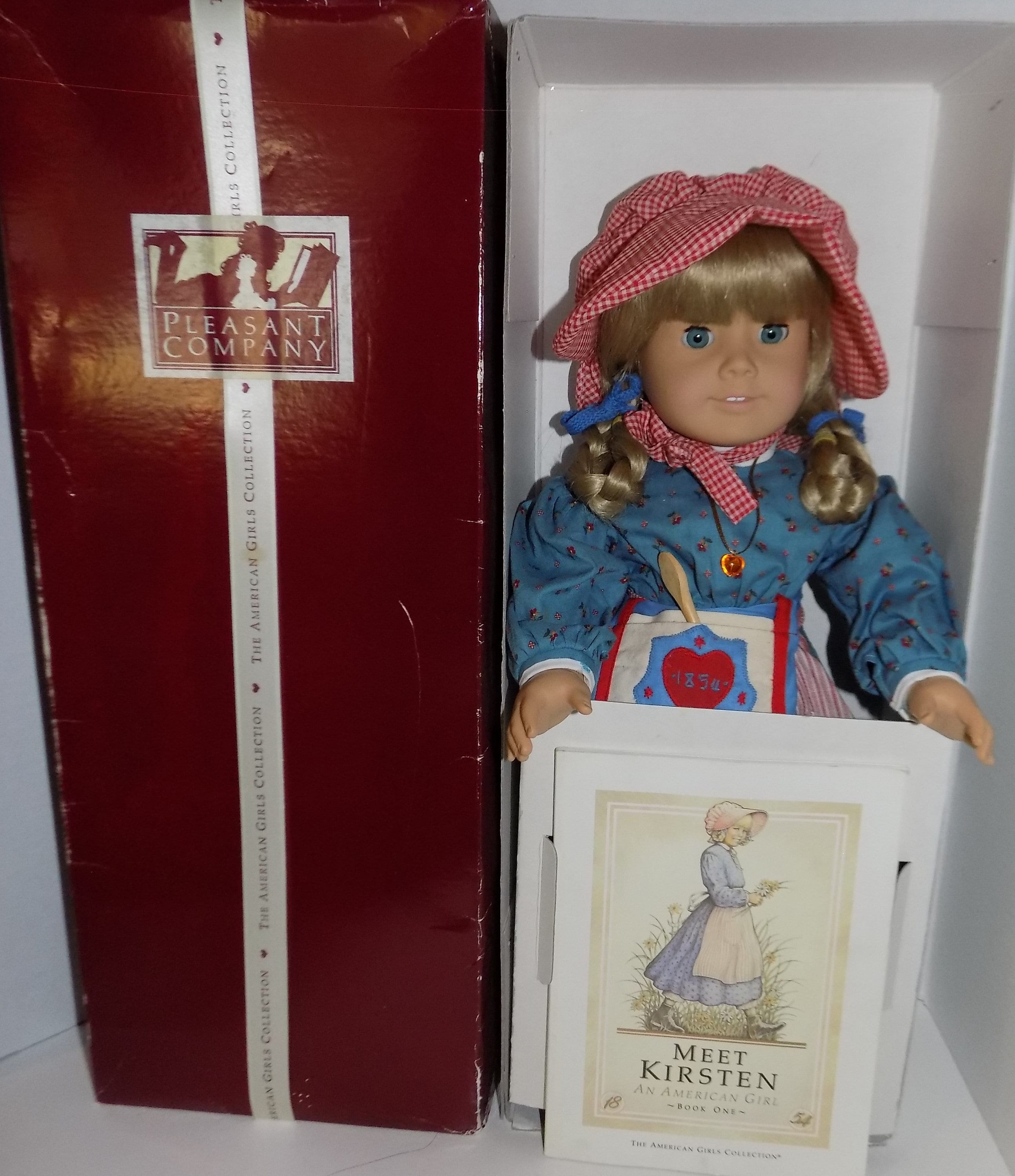 1986, 1987 1st Version WHITE BODY Kirsten W Vertical Ribbon Box - Main Image