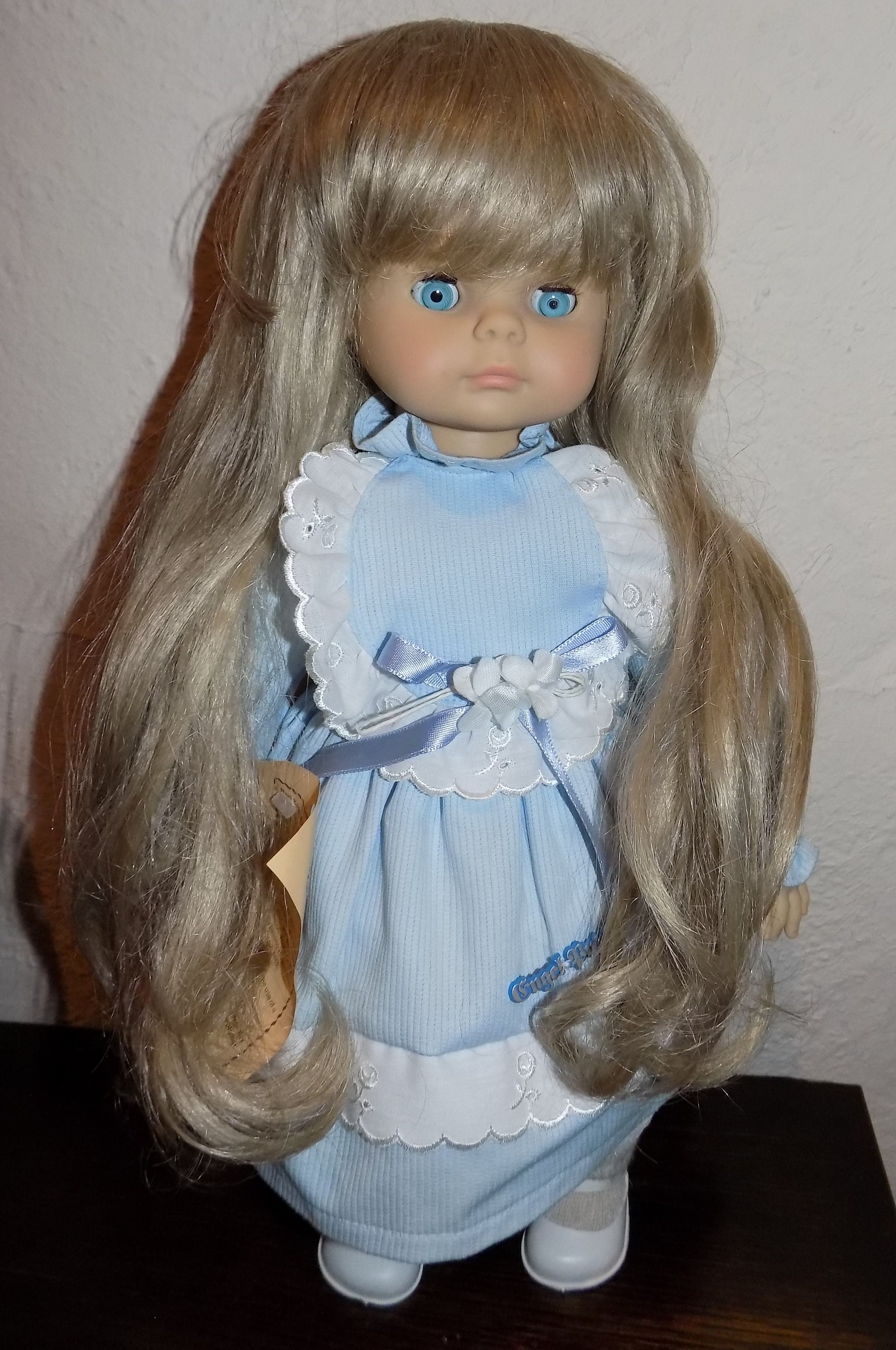 Retired EngelPuppe German Doll in Box Blond Hair Blue Eyes Etsy