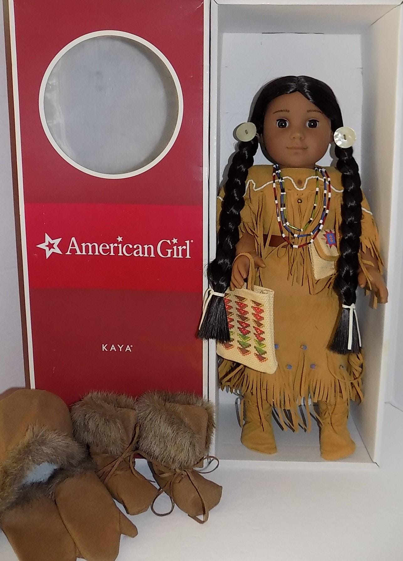LNIB Pleasant Co 2002 Kaya American Girl Doll ORIG BRAIDS W Box