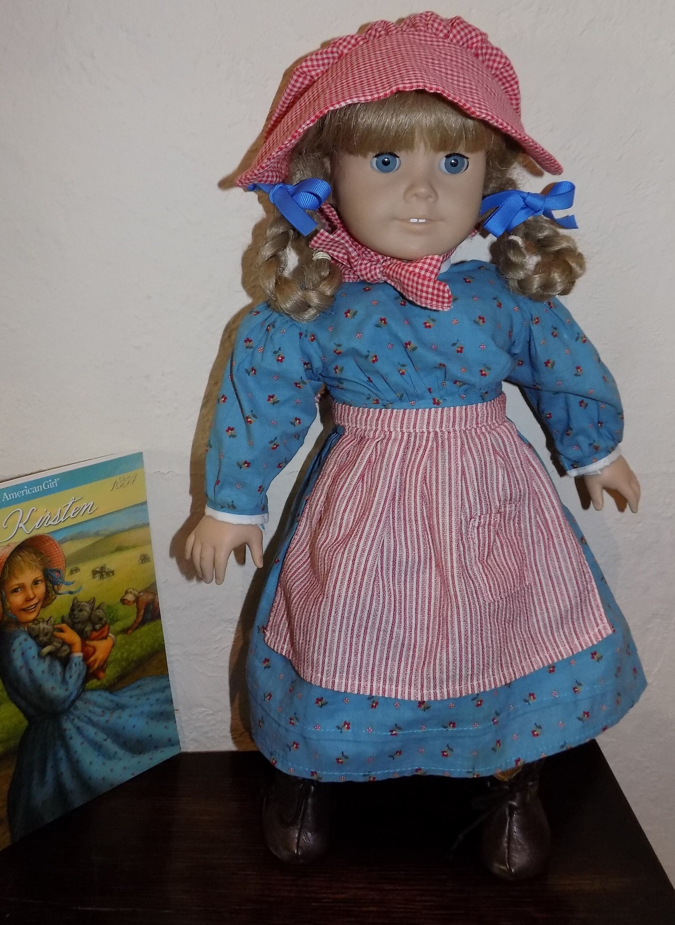 American Girl Kirsten Doll Retired Meet Outfit Apron ONLY Pleasant Company