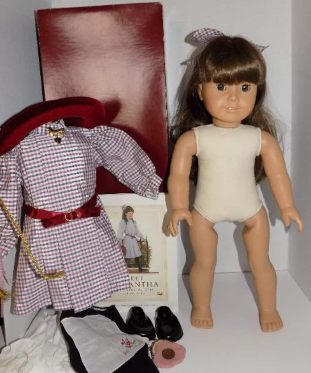 American Girl Doll Pleasant Company Samantha White Body 1986 & Accessories