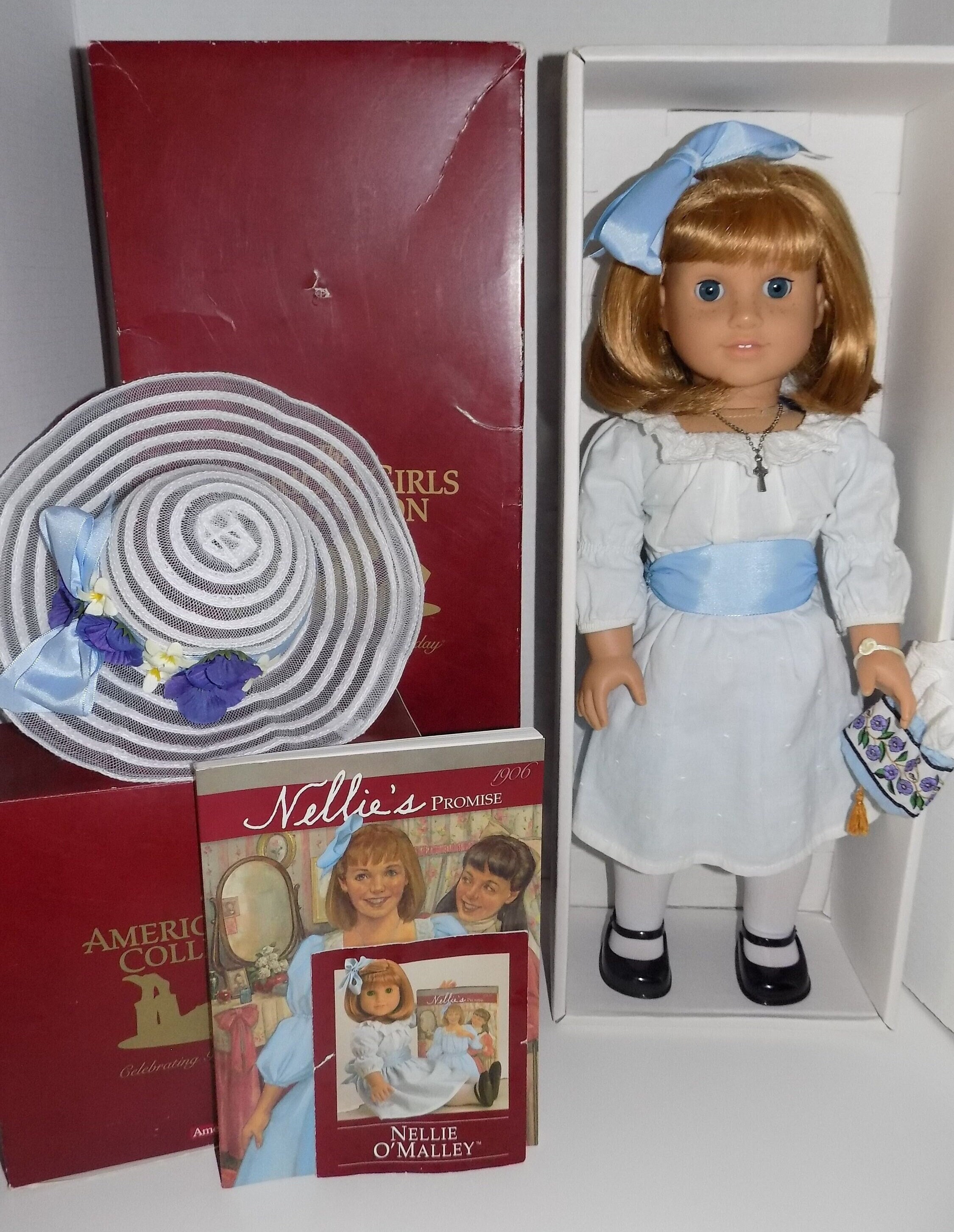 Pristine Pleasant Company Nellie American Girl Doll in Box W Meet Outfit,  Accessories in Box - Etsy