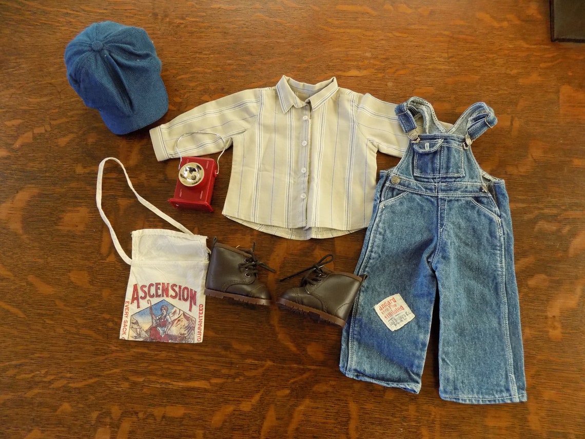 Retired and Rare American Girl KIt's Hobo Outfit Overalls Etsy
