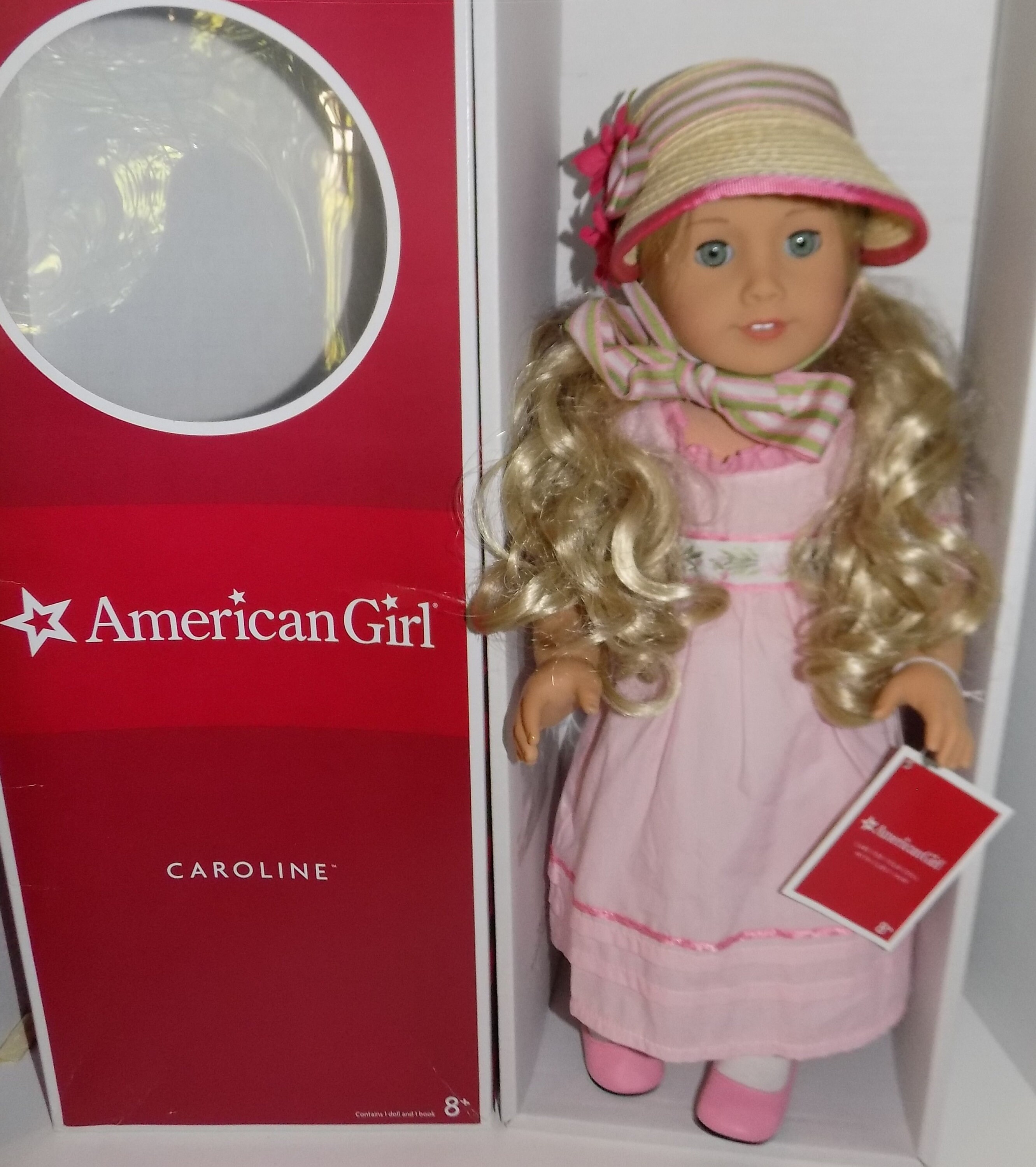 LNIB HTF Caroline Abbott American Girl Doll W Meet Outfit Straw Bonnet Box Etsy