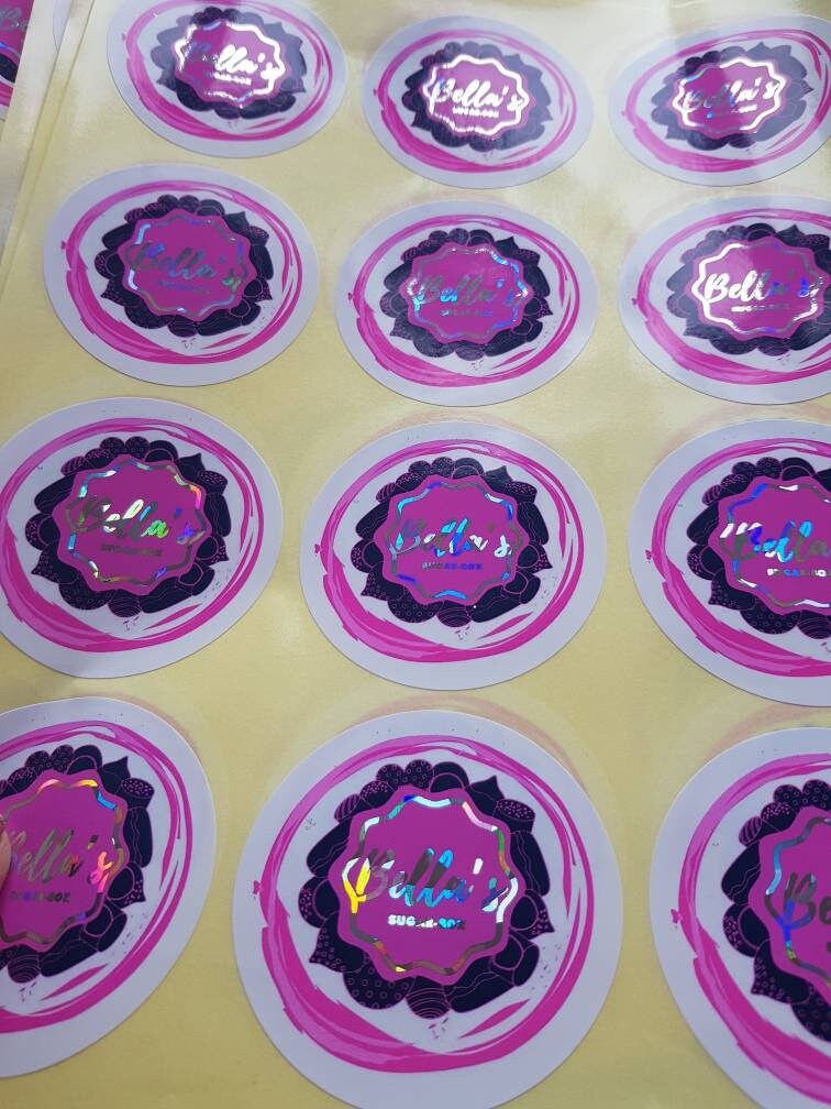 Print & Foil Logo Stickers Business Stickers Logo Stickers Etsy UK