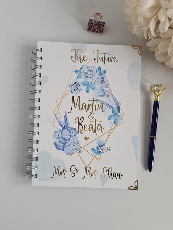 Personalised Wedding Planner, wedding journal, custom wedding planner, engagement gift, wedding planner book, luxury wedding planner
