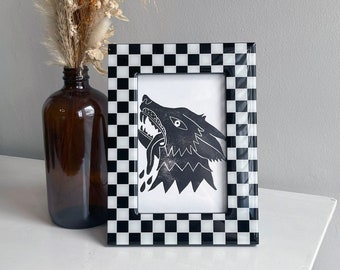 4x6 Wolf Print