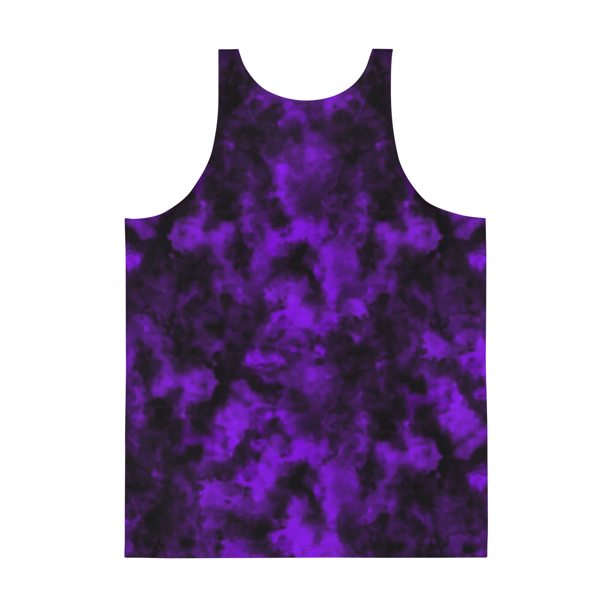 Men's Hybrid Tank Top - Midnight Monstera