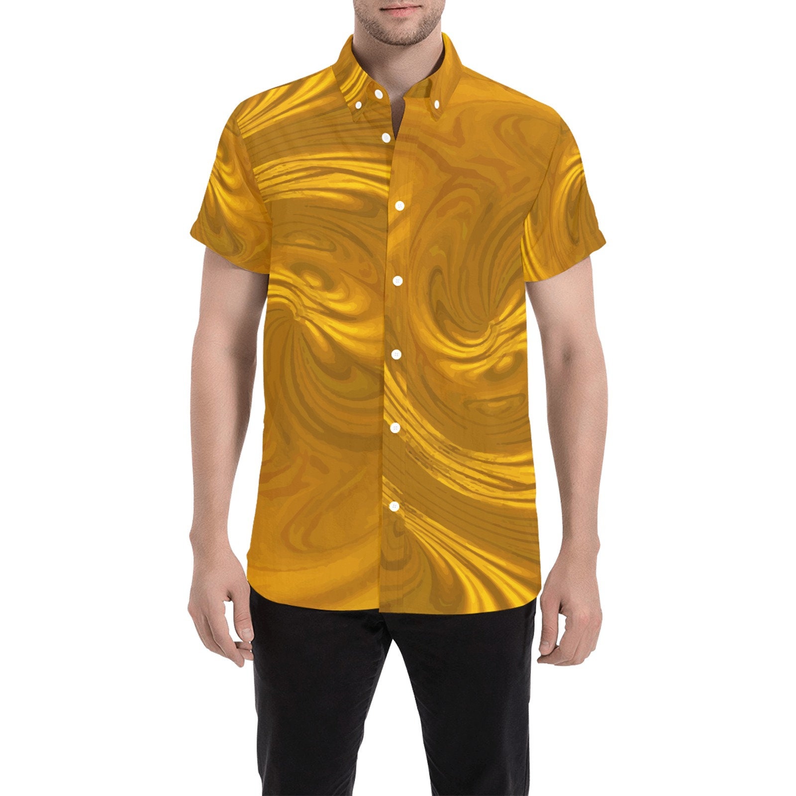 Gold hotsell dress shirt