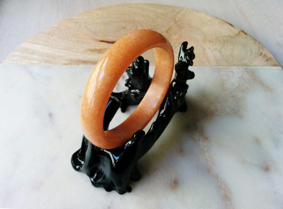 New Chinese Beautiful Genuine Natural Green Jade Gems Bangle Bracelet 62-63mm AA