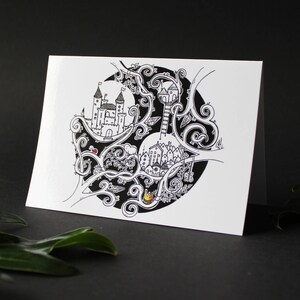 Tangled Town - Greeting Card - Blank Card - Magical - Fairy Tale - Nursery - Design