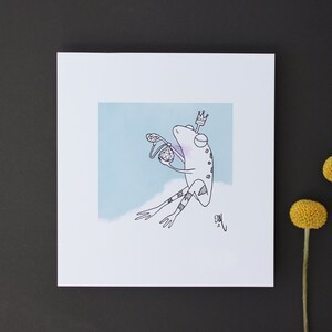Frog Prince - High Quality Art Print - Wall Art - Magical - Fairy Tale - Children&#39;s Illustration