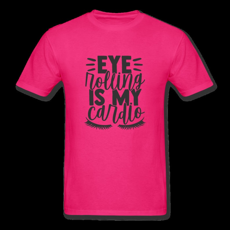 NicholesGifts Women Eye Rolling Cardio T-Shirts