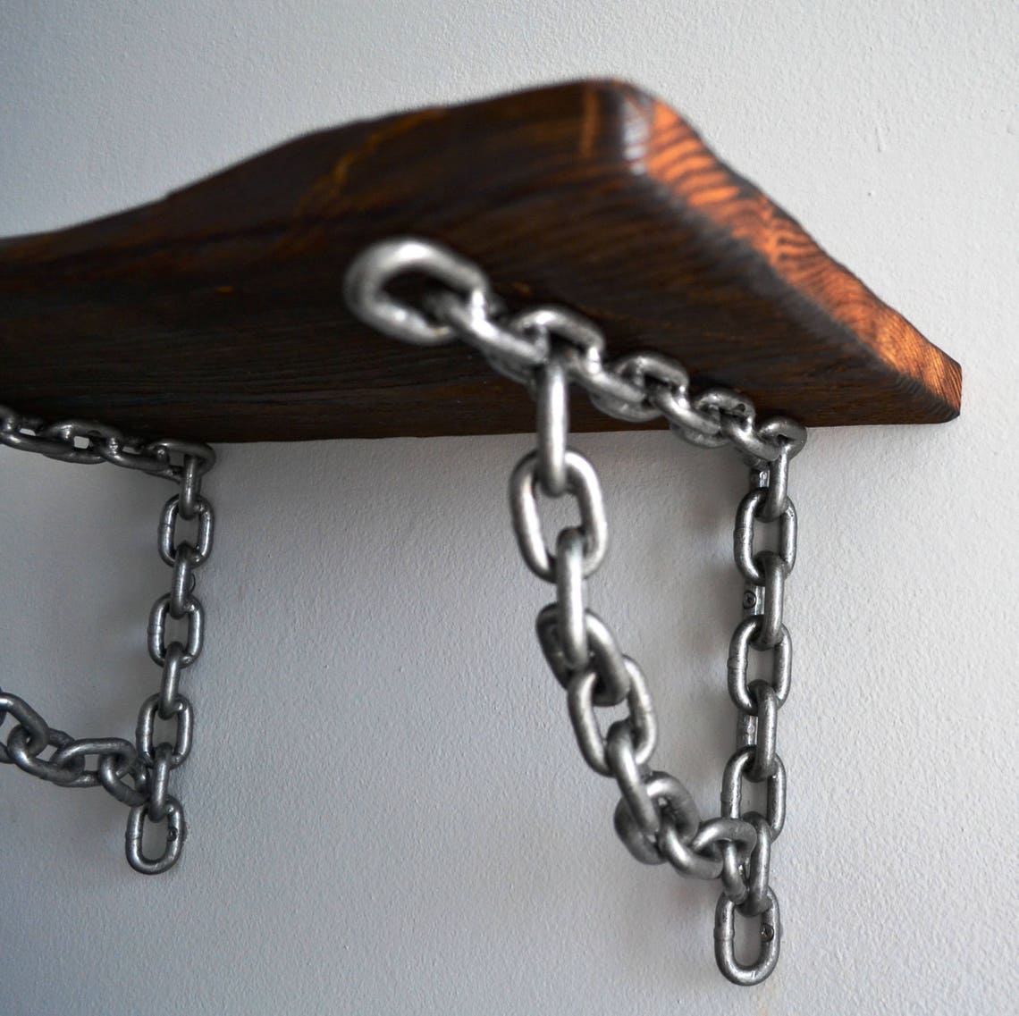 CHAIN SHELF BRACKET Rustic Shelf Brackets Metal Rustic Etsy