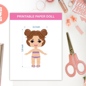 Paper Printable Doll. Printable Games. Paper Doll. Printable Toys. Cut ...