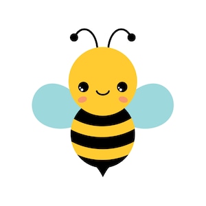 Clipart único de abelha. Gráfico de abelha. Imagens digitais, download instantâneo.