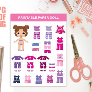 Paper Printable Doll. Printable Games. Paper Doll. Printable Toys. Cut ...