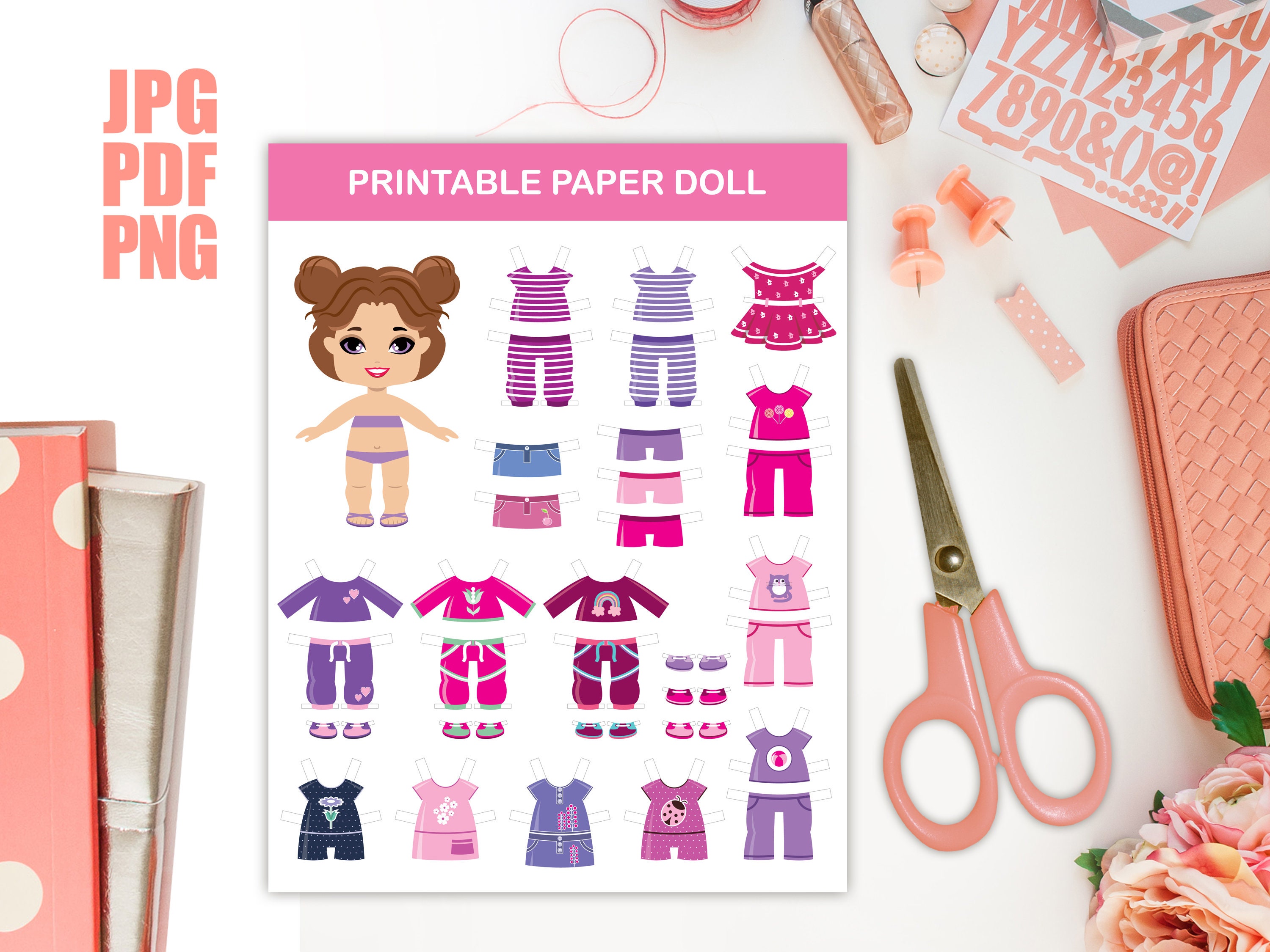 Paper Printable Doll. Printable Games. Paper Doll. Printable Toys. Cut ...