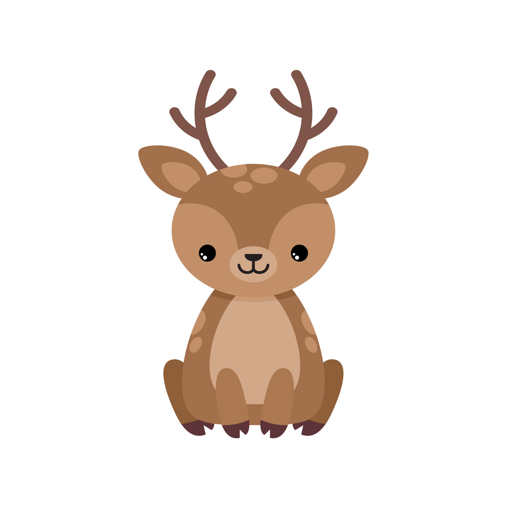 Deer Single Clipart. Deer Graphic. Digital Images, Instant Download. - Etsy