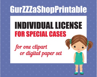 Individual license for special cases