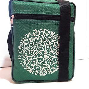 Hajj Umrah Shoulder Bag Green . Travel Bag, A5 Size Bag, Travel Bag, Fashion Bag