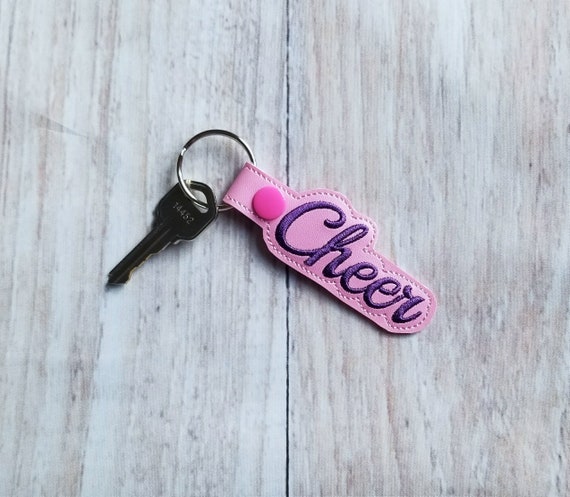 CHEERLEADER-RED Key Fobs really cute keychains