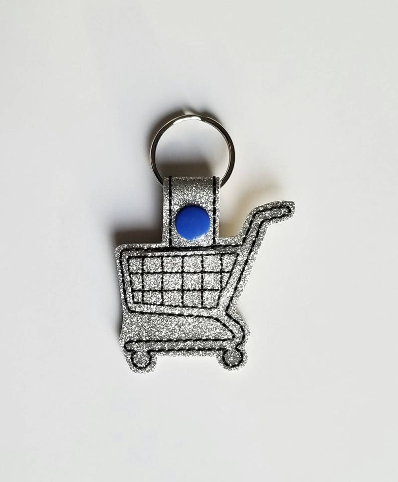 Quarter key chain grocery cart keychain quarter holder Etsy
