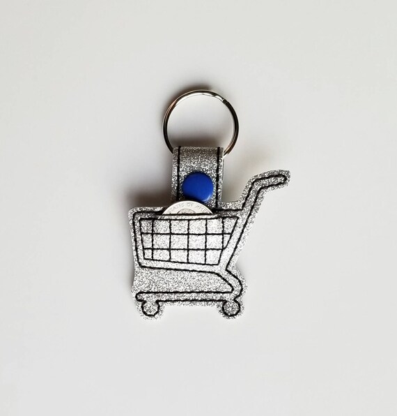 Quarter Key Chain Grocery Cart Keychain Quarter Holder Etsy