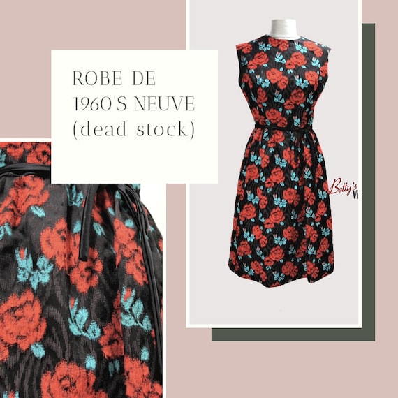 Vintage dress 1960's new winter right (dead stock)