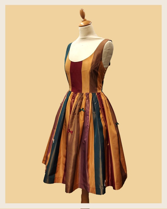 50s vintage-style summer dress. Sleeveless, pin-u… - image 3