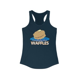 everybody loves Waffles Racerback Tank