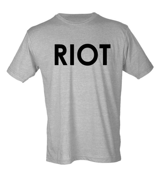 Mac's RIOT Crew-Neck T-Shirt | Etsy