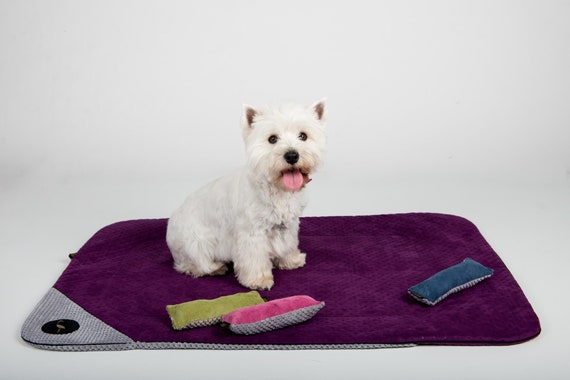 Blanket For Dog And Cat Dante Natte Pour Les Chiens Et Les Chats Tato Univerzální Pevná Deka Purple