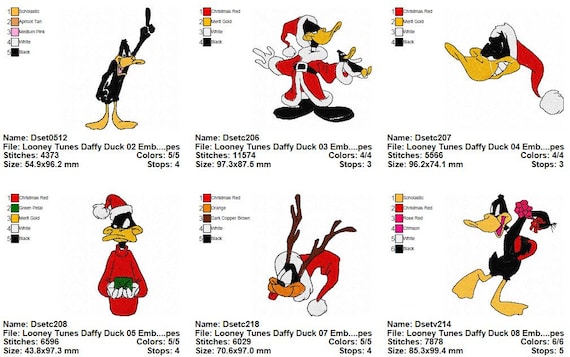 Package 20 Looney Tunes 02 Embroidery Designs Etsy
