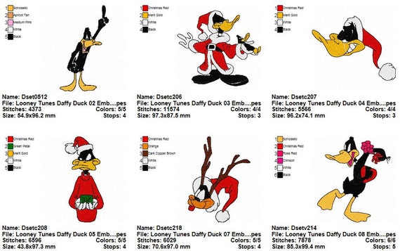 Package 20 Looney Tunes 02 Embroidery Designs Etsy