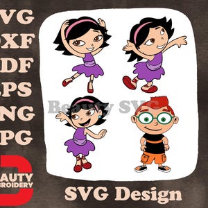 Disney Little Einsteins June danseuse poses gracieuses Lion chef d'orchestre chef de file dessins SVG