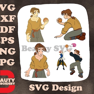 Disney Treasure Planet Jim Hawkins Junge Abenteurer halten Map Sphere kämpfen SVG-Designs