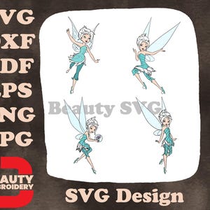 Disney Fairies Pervenche Frost Talent Fairy Diverses poses hivernales et gracieuses SVG