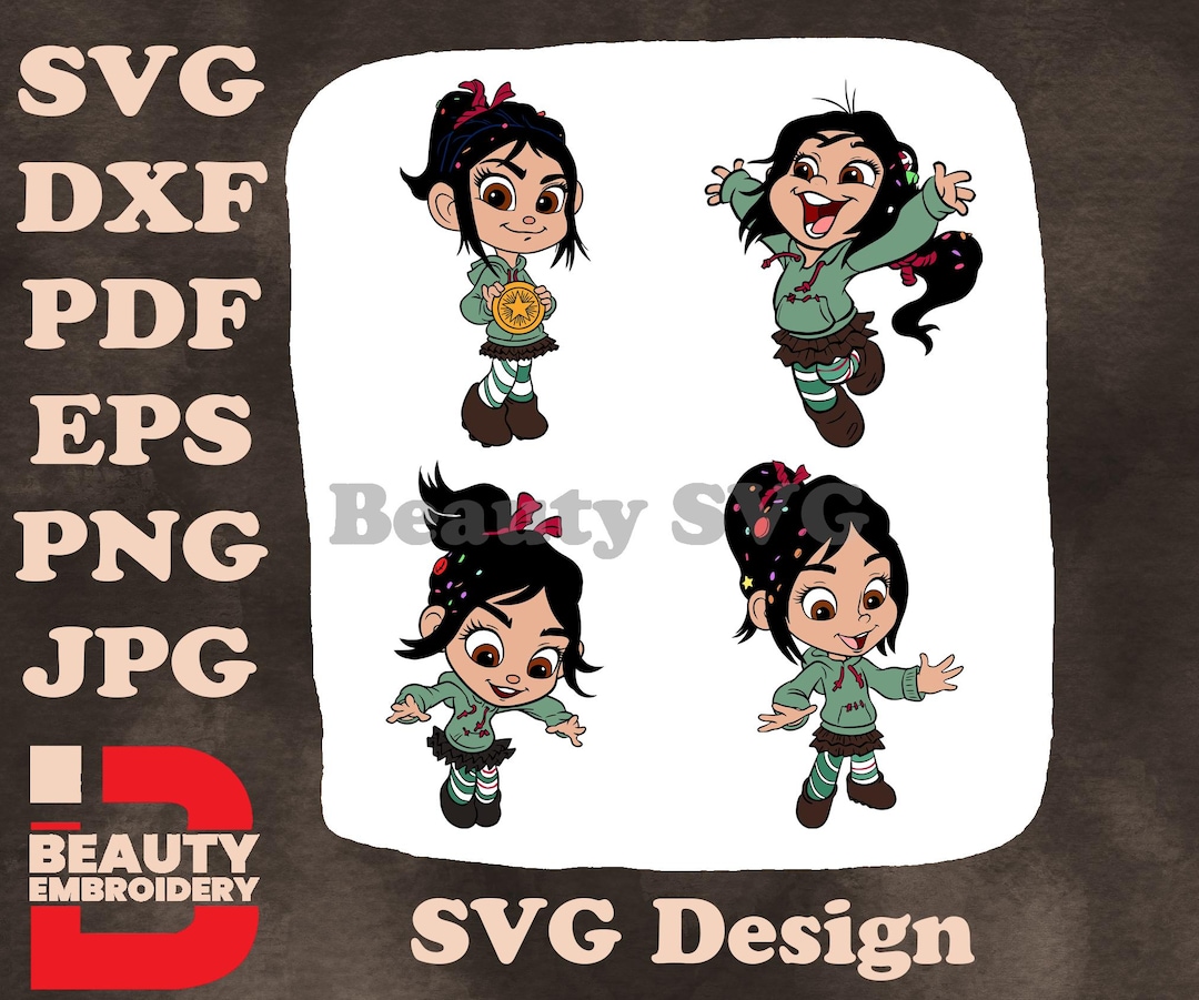 Wreck It Ralph Vanellope Von Schweetz Glitch Racer Various Action Poses ...