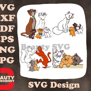 おしゃれキャット オマリー公爵夫人 マリー・ベルリオーズ トゥールーズ 猫の家族の交流 SVG