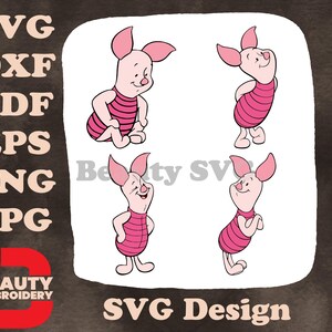 Winnie de Poeh - Knorretje geassorteerde zoete poses set - verzameling staande en zachte actiefoto's - honderd hectare hout SVG