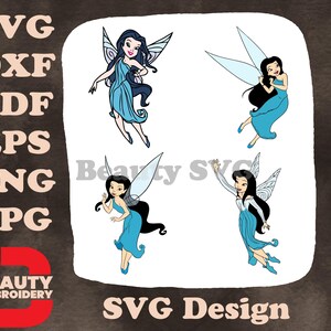 Disney Fairies Silvermist Water Talent Fairy Gracieuse collection de vol et de pose SVG