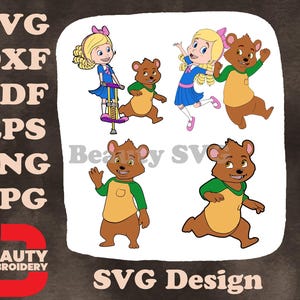 Goldie und der Bär - Märchenfreunde Goldlöckchen und der kleine Bär - Waldabenteuer - Disney Junior SVG