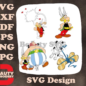 Set di icone Toon Stars, Cervello, Mignolo, Cervello, Asterix, Obelix, Crudelia, La carica dei 101, SVG