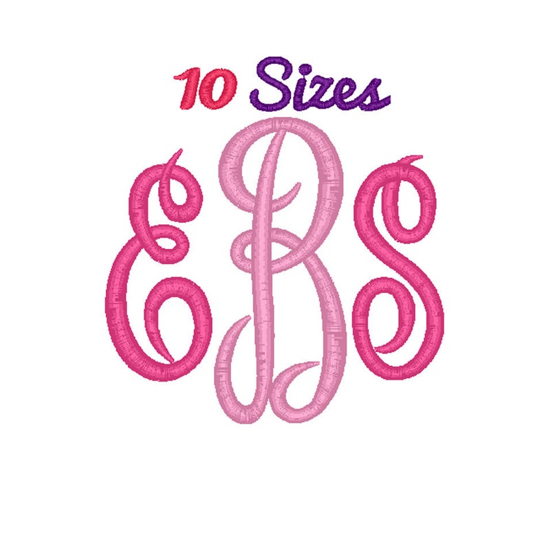 Master Circle Monogram Embroidery Font Machine Embroidery Etsy